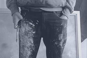 A reminder — never paint in your best trousers!